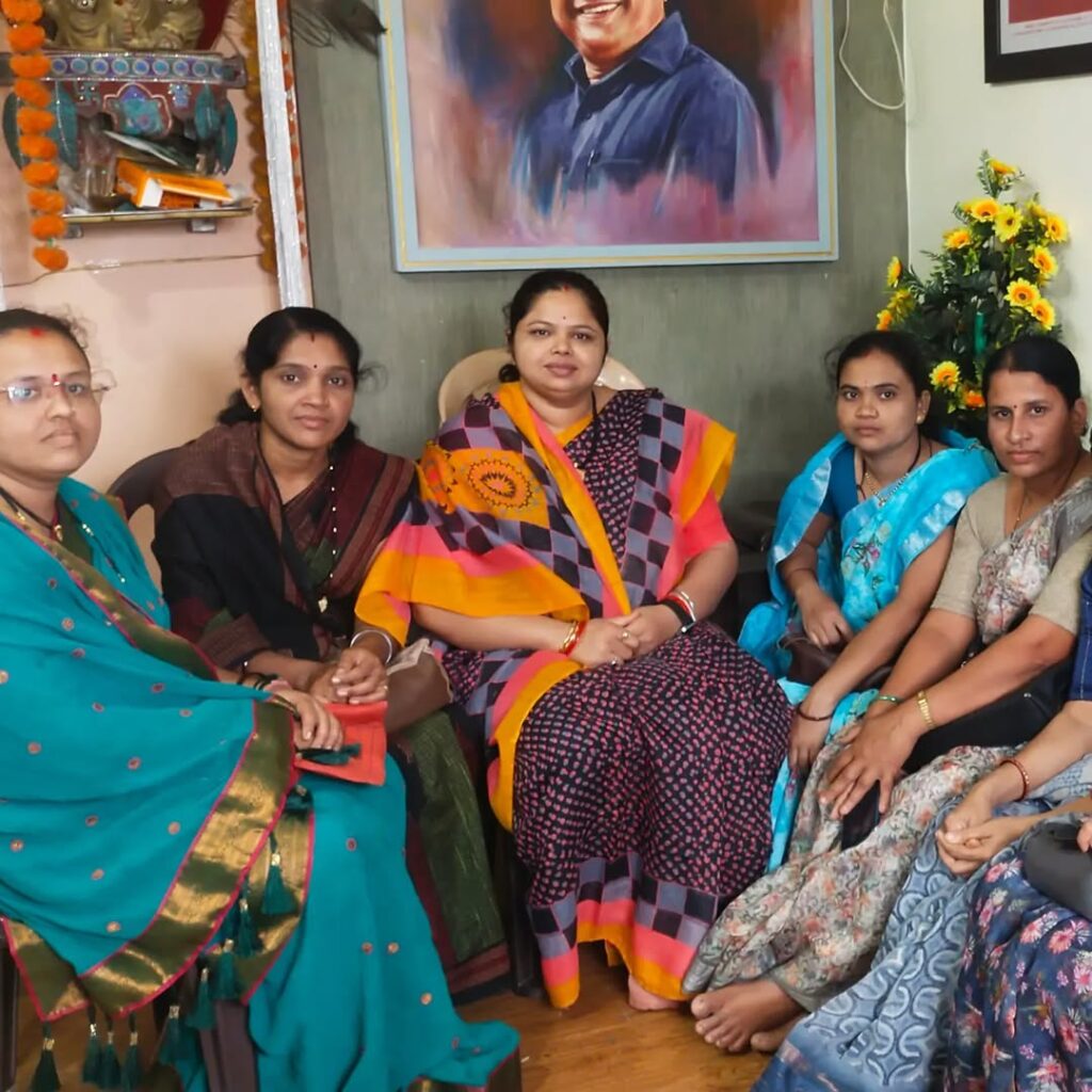 Women’s Groups in Tiroda Plan Awareness Booths