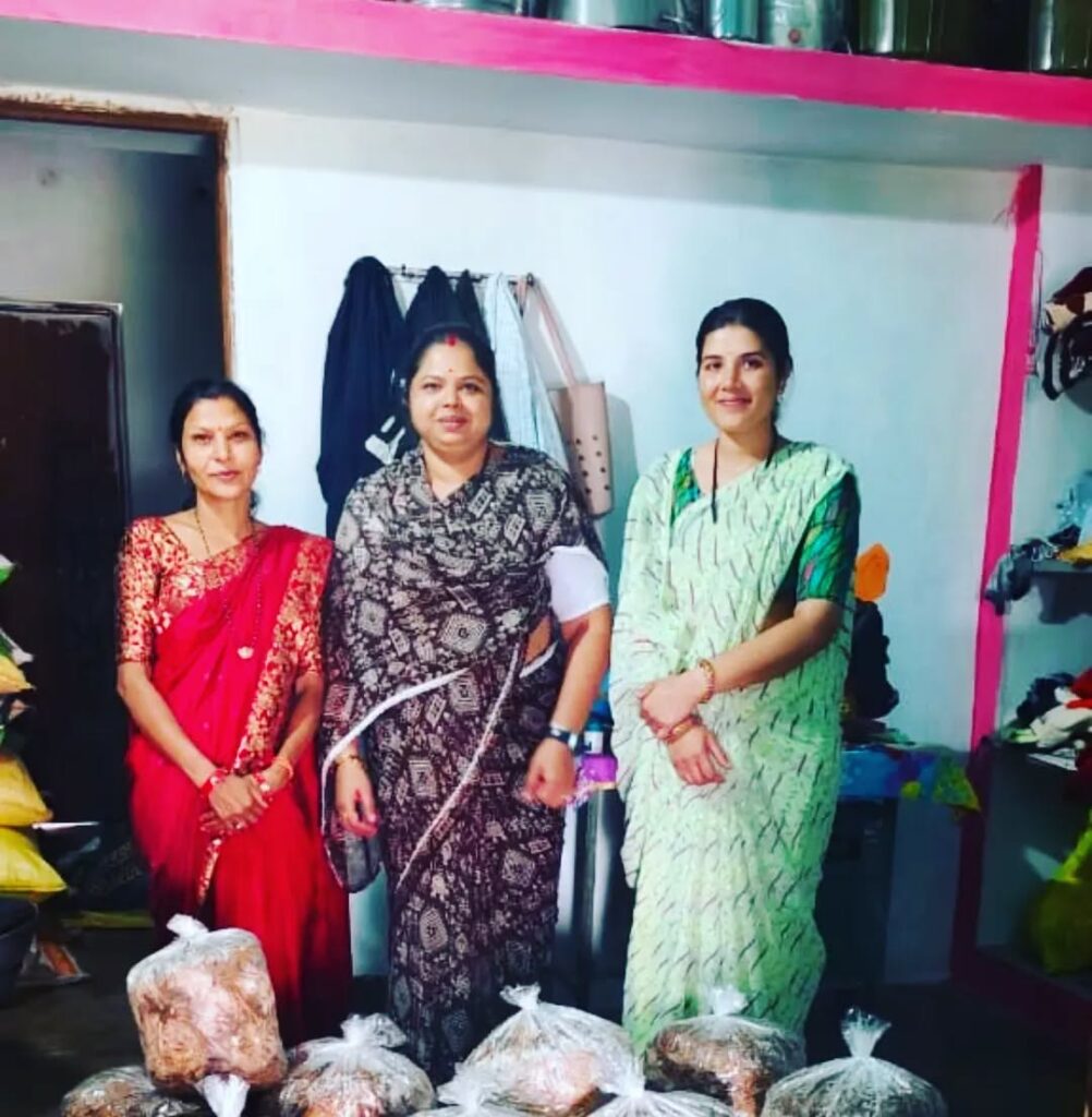 Rural Women Showcase Mushroom Cultivation Skills