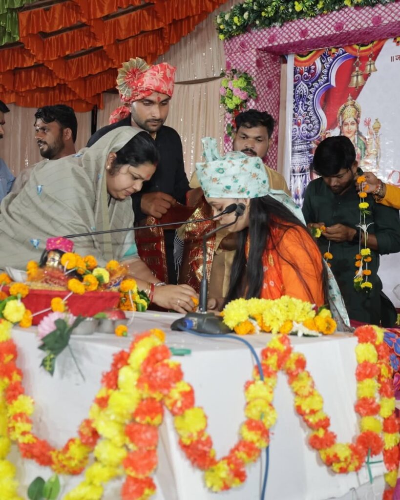 Bhagwat Katha Inauguration Begins in Khairbodi