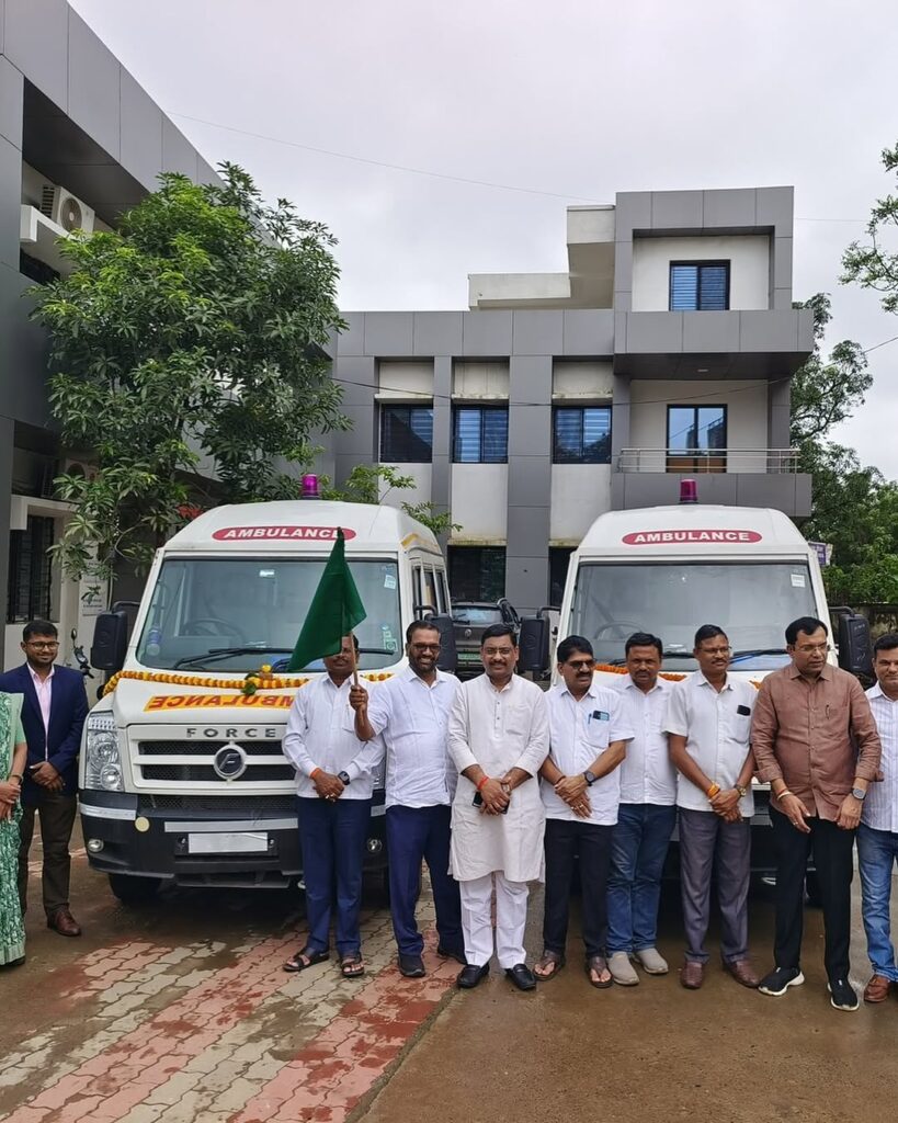 Zilla Parishad Receives Three Ambulances to Boost Medical Transport