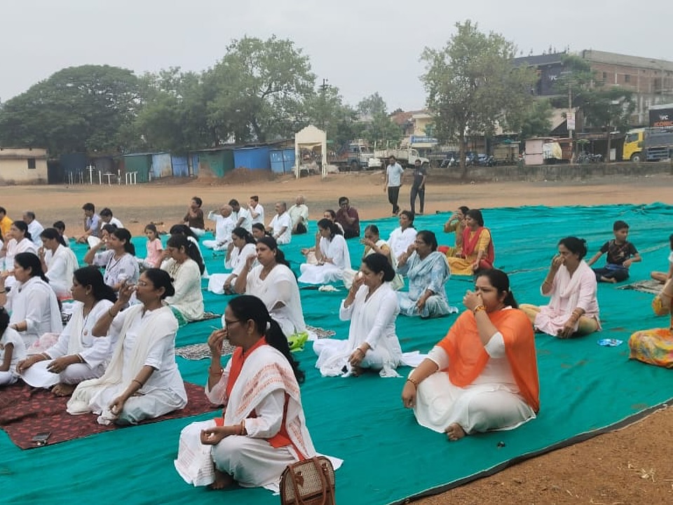 International Yoga Day Celebrated in Tirora with Global Theme