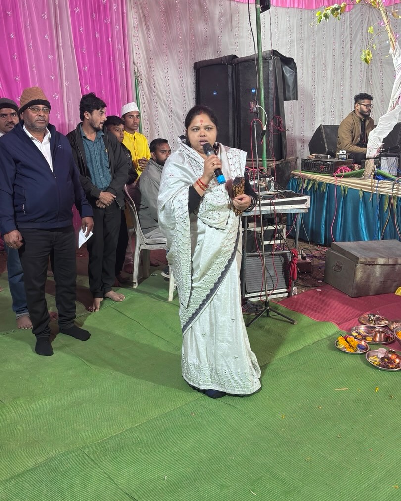 Shrimad Bhagwat Katha Sessions Begin in Lakhegaon