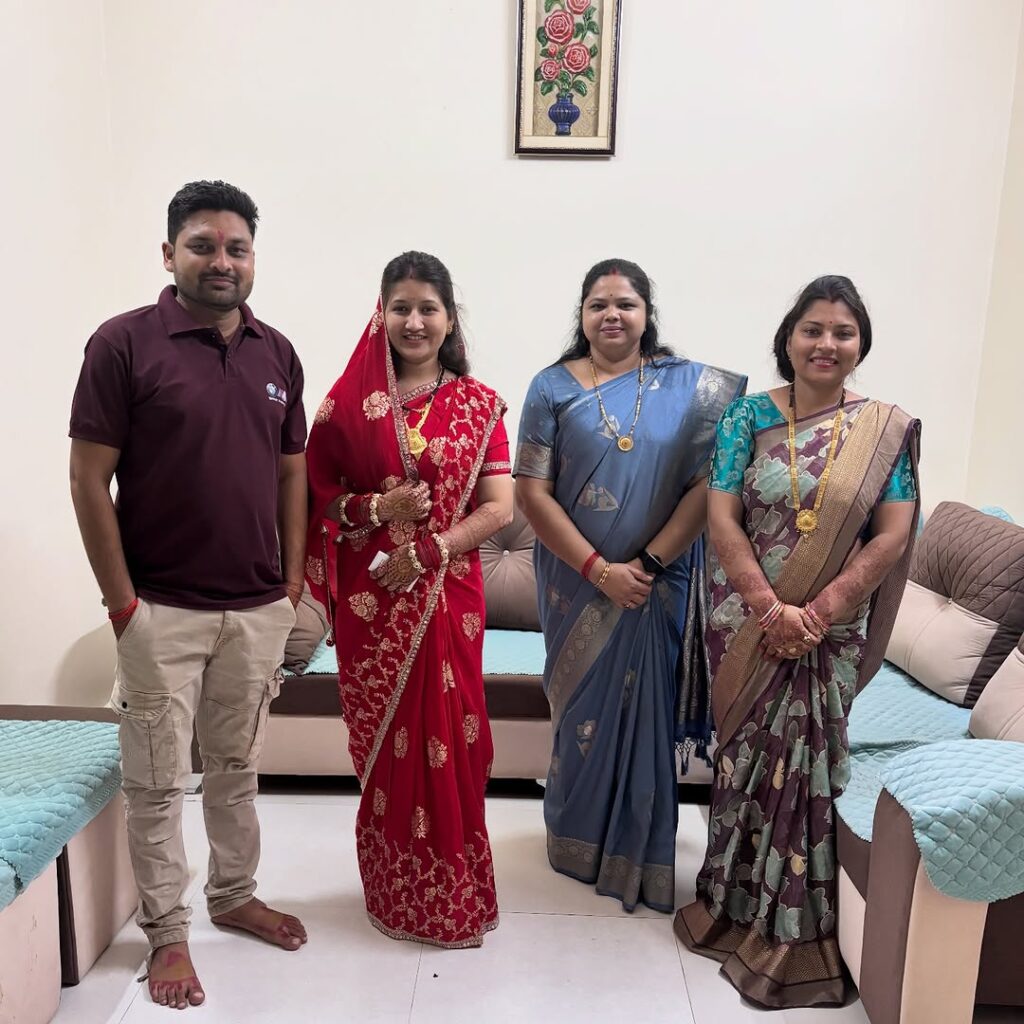 Gram Panchayat Secretary Welcomes Guest for Community Development