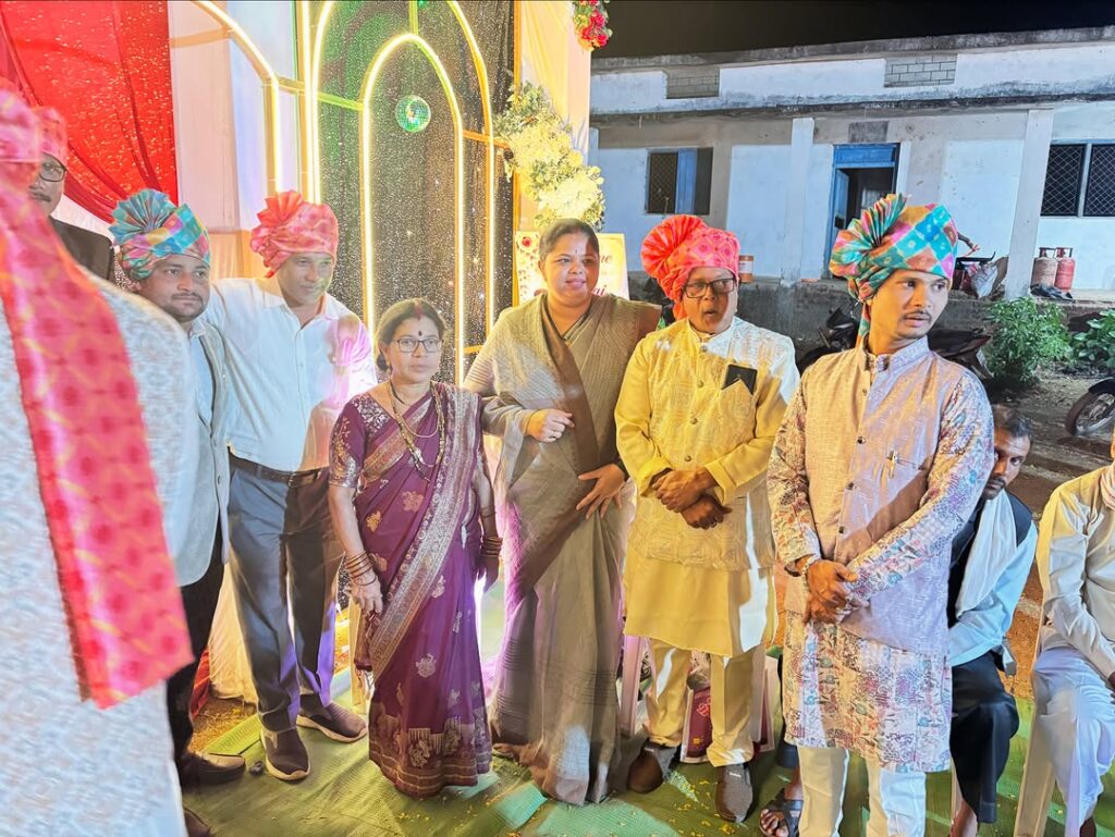 Prominent Figure Attends Daughter’s Lavish Wedding in Lakhegaon