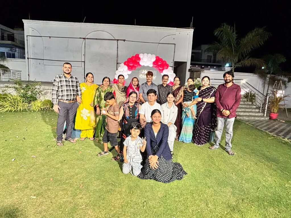 Family Moves Together in Unity Photo