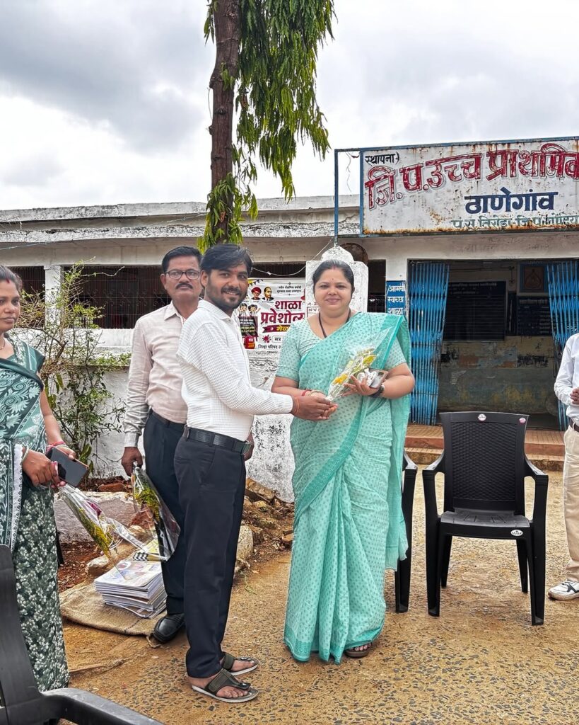 Local Officials Prepare Pre-schoolers for School in Chikhali