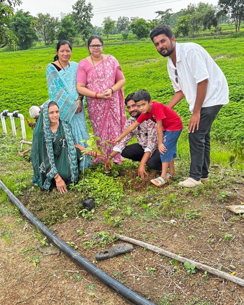 Community Leader Plants Tree for Sarpanch’s Birthday